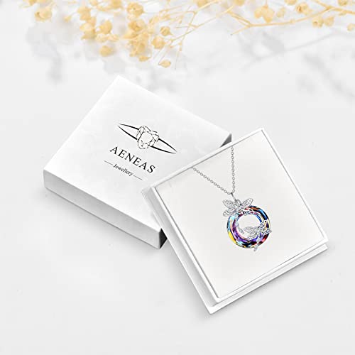 Aeneas Dragonfly Necklace Sterling Silver Dragonfly Pendant Jewelry Dragonfly Gifts For Women Girls #TOP6