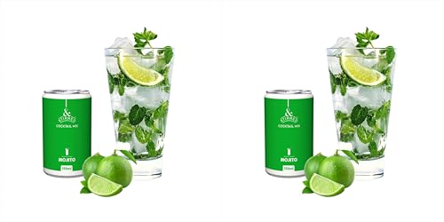 Image of &Stirred Cocktail Mix - Mojito, Pack of 12 (150ml Cans), No Preservatives, Non-Alcoholic