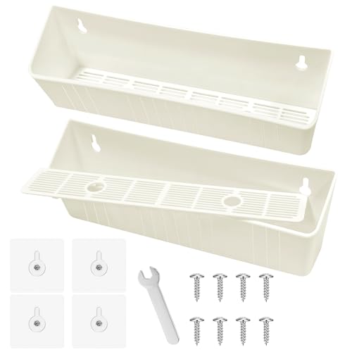 Image of Upgraded 11 inch Tip-Out Plastic Sink Trays Kitchen Sink Tip Out Tray