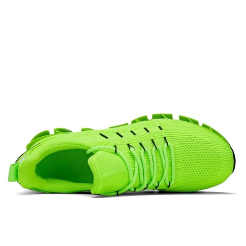 Image of Mens Running Shoes Mesh Breathable Trail Runners Fashion Sport Blade Walking Tennis Sneakers