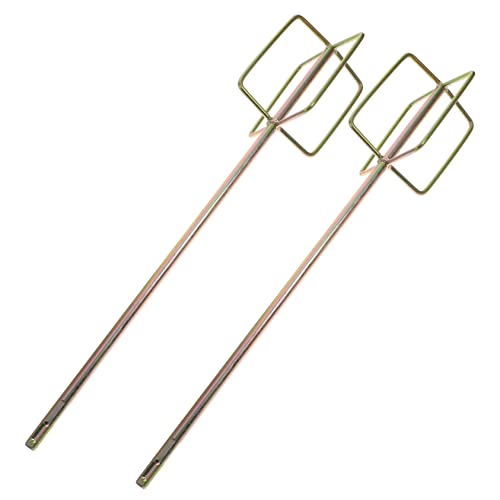 VILLCASE Electric Drill Accessories 2 Pcs Oil Paint Mixing Rods for Concrete Mixing