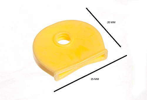 800 x copritastiera giallo vibrante per etichettatura chiavi senza sforzo