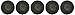Shark 73768 Industries 3" Rolock Mini Flap Discs 60 Grit Zirconia 5 Pk