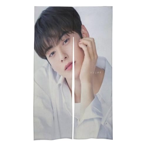 チャウヌ ASTRO ムンビン ユンサナ ジンジン のれん 部屋仕切り 遮光 玄関のれんファッション 間仕切りカーテン つっぱりカーテン 階段カーテン かわいい 断熱防寒 目隠し 入り口 86x143cm