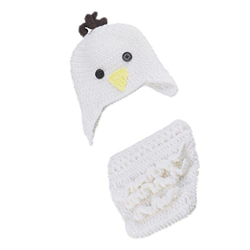 puseky Baby Fotografie Rekwisieten 2 stks/set Leuke Dier Hoed Broek Zuigeling Foto Kostuum voor Baby Peuter - Afbeelding 3
