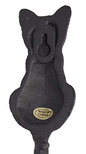 Cast Iron Cat Tail Shaped Wall Hook (Black) #TOP1