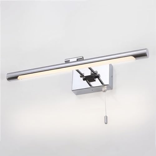 Moderna lámpara de pared para tocador de baño, accesorio LED ajustable con interruptor de cadena para espejo y armario