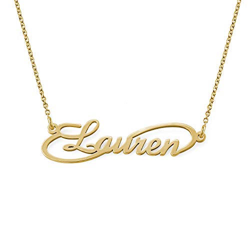 MyNameNecklace - Collana con nome personalizzato in stile infinito in...