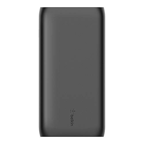 Belkin Portable Power Bank Charger 20K (Portable Charger Battery Pack w/Dual USB Ports, 20000mAh Capacity) for iPhone, iPad, AirPods and More, Black (BPB003btBK)