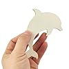 30 Pack 4 Inch Wood Dolphin Cutouts Unfinished Wooden Beach Dolphin Hanging Ornaments DIY Dolphin Craft Gift Tags for Home Party Decoration Craft Project #2