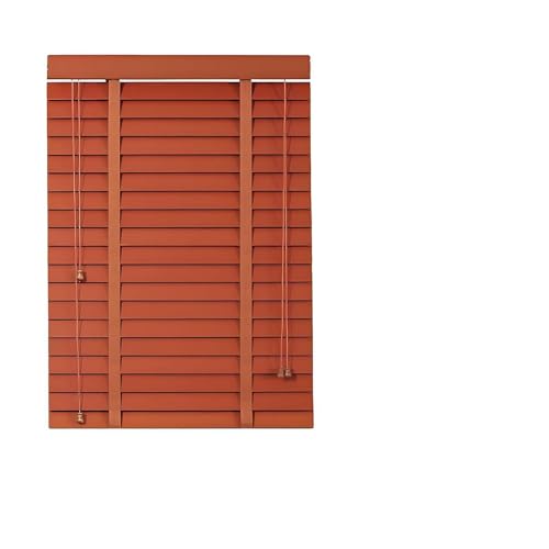 Persianas de Madera para Interiores, persianas venecianas Naturales, persianas Opacas y Cortinas, Oscura Estores de Madera para Ventanas de Interior 60x150cm 80x160cm 110x200cm 160x250cm(Dark Brown)