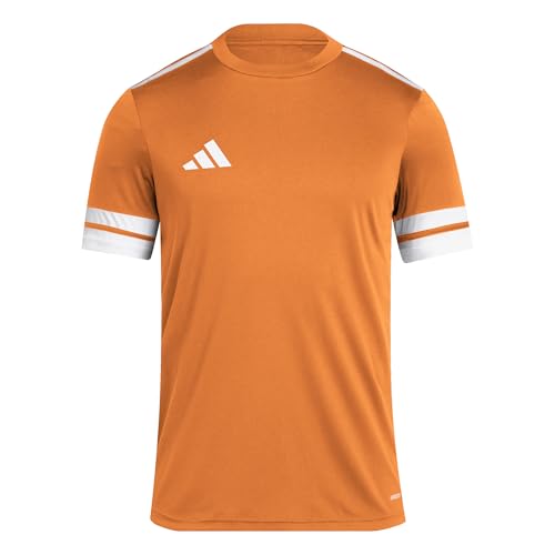 adidas Hombre SQUADRA25 Jersey Short Sleeve, Team Orange/White, L