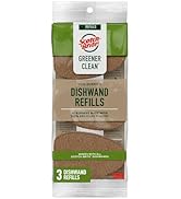 Scotch-Brite Greener Clean, Non-Scratch Dishwand Refills, Fits All Scotch-Brite Dishwands, 3 Count