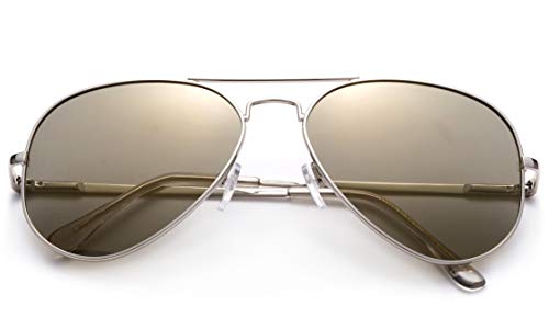 Polarized Aviator Sunglasses Mirrored Lens Classic Aviator Polarized Sunglasses Small3