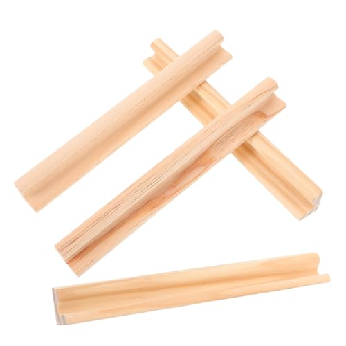 Soportes de Domino de Madera PRETYZOOM 20 piezas miniatura 3