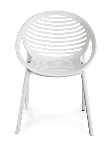 Image of Cello Abacus Plastic Chair Set - Pack of 2, White