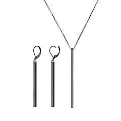 NECKLACE&EARRING-BLACK