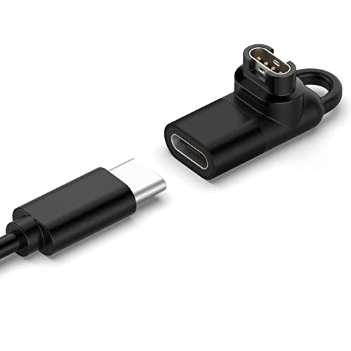 Adaptador de cargador tipo C hembra a Garmin Fenix 7, convertidor de carga rápida compatible con Garmin Fenix 7/7S/7X/instinct 2/2S/Watch Adapter accesorio para Smart Watch Cover
