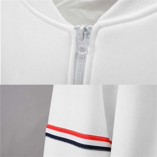 Men's Autumn Winter Long Sleeve Baseball Uniform Daily Style Jacket Mesh Stand Collar Jacket2