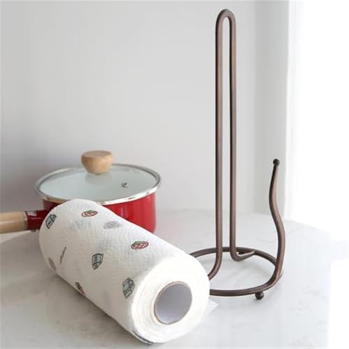 Toallero de papel de estilo retro independiente para accesorios de cocina y hogar 8