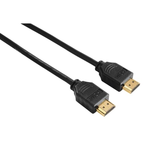 Hama HDMI Cable HDMI Male Cable 10.2 Gbps 1080p Full HD Gold-Plated 3 m Black, SC BLACK