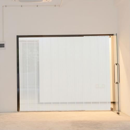Cortina de puerta aislante de PVC de tiras azules de 18 cm 7