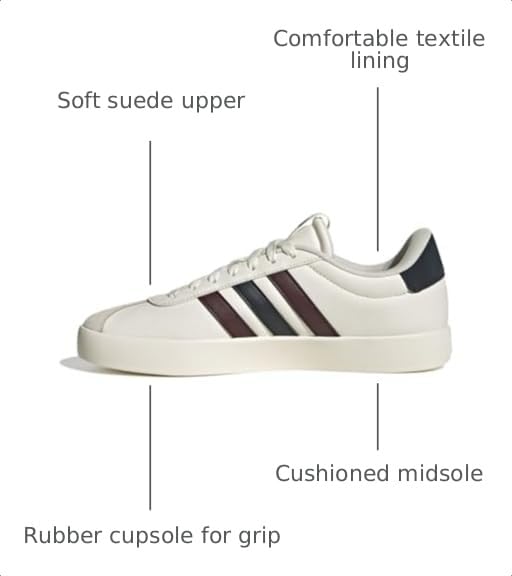 Image of adidas Vl Court 3.0 Lace Up Sneakers Shoes Casual - Grey