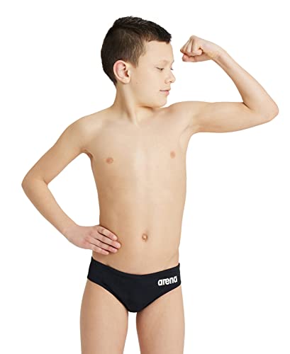 ARENA Solid Team Junior Costume Bambino, Costume da Bagno ad Asciugatura Rapida, Costume Slip Piscina in Tessuto MaxLife Eco con Massima Resistenza al Cloro e Protezione UV 50+