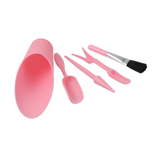 Juego de 5 palas de jardin plastico color rosa miniatura 3