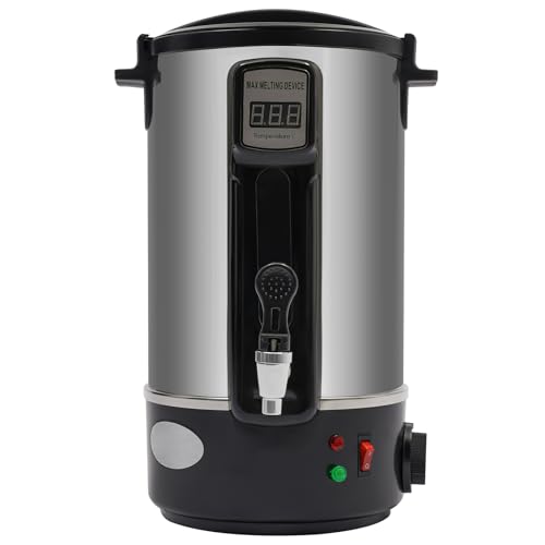 Purptarol 8L Large Wax Melter for Candle Making, Candle Making Wax Melting Pot with Digital Display Meter, with Accurate Temperature Control Panel, Fast Heating for Melt Soy Wax, Paraffin Wax