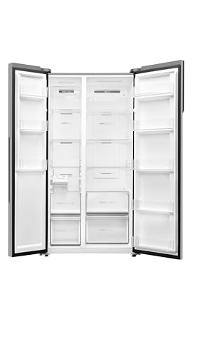 Image of Haier 596 L, 3 Star, 100% Convertible Fridge Space, Expert Inverter, Frost Free Side by Side Refrigerator, (HES-690SS-P, Silver Shiny)