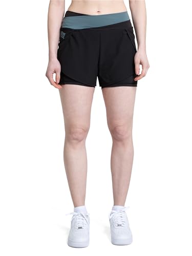 Short fonctionnel femme BENLEE Keilour noir et vert taille M
