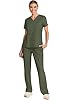Healing Hands Women's Tops V-Neck Scrub Top Tuck-in with Welt Chest Pocket HH755, XS, Olive #1