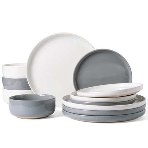 Service de table grès 12 pièces Famiware Milkyway vaisselle 4 personnes - 2