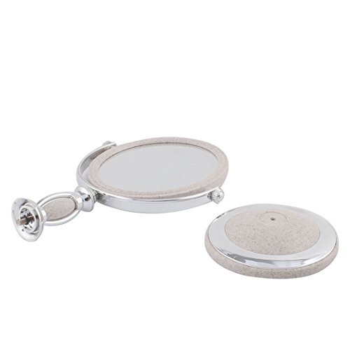 Espejo Maquillaje Ovalado Retro Doble Cara Ruilogod miniatura 3