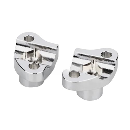 Lenkererhöhung Für Ha&rley Davidson Dyna Fat Boy Softail Sportster XL 883 1200 Motorrad 1 "Lenker 1 1/2" Lenkererhöhung Schwarz/Chrom