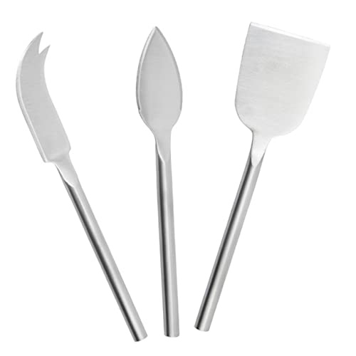 Garneck Complete Cheese Knife Set Cheese Cutters Spreader Fork Stainless Steel Butter Jam Slicing