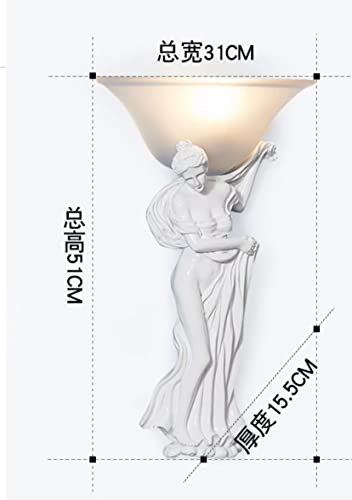 Superiorvznd Modern Led Wall Lamps Art Goddess Sculpture Creative Wall Light For Living Room Bedroom Bedside Wall Lighting Fixtures Home Decoration #TOP4