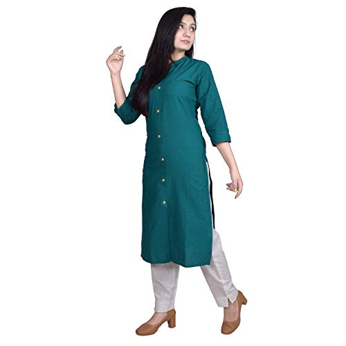 Image of BLACK MACY Women's Cotton Regular Kurta