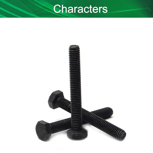 Image of 5pcs Hex Bolts, M8-1.25X60mm Carbon Steel Grade 8.8 External Hex Head Screw Bolts Metric Thread Hexagon Bolts Fastener, Black Hex Bolts