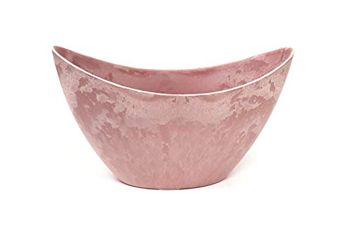 Klocke Kunstoffschale Schiffchen zum Bepflanzen oder Deko in pastellrosa