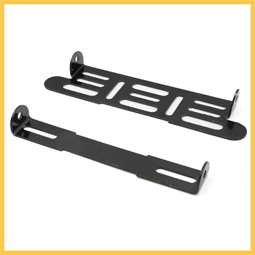 REPAIROCK Black Universal Motorcycle Adjustable License Number Plate Bracket Frame Holder Auto Replacement Parts
