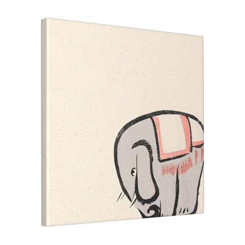 絵画 フレーム装飾画 北尾政美 鳥獣略画式 ソ?ウ キャンバスアート アートパネル 壁画 壁掛け 絵 モダンアート 版画 壁飾り 世界の名画 ポスター 40x40cm