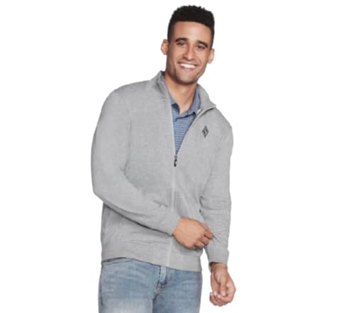 Skechers Men's The Hoodless Hoodie Go Walk Everywhere Full Zip Mock Neck Jacket