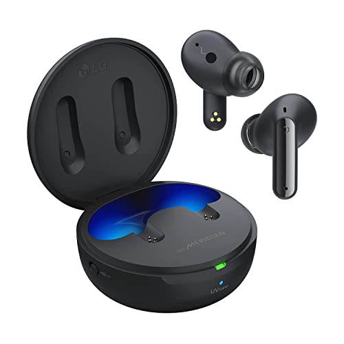 Image of LG TONEFree FP6, Active Noise Cancelling Earbuds, 22 Hrs Battery, UV Nano Case, 3D Sound Bluetooth Headset (Black, True Wireless)