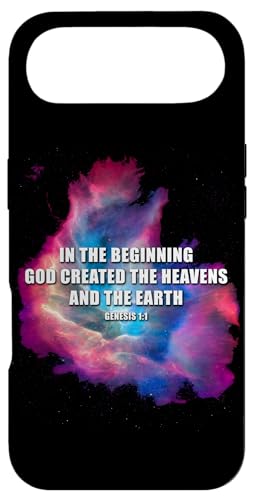 Genesis 1 In The Beginning GOD Created ? Galaxy Nebula Faith X}zP[X iPhone Air p