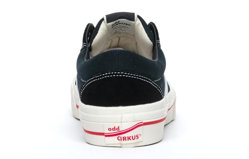 Mens Skate Shoes Fashion Daily Casual Lace up Sneaker Wide Width Low Top Black3