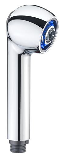 Cornat Ersatz-Handbrause 1/2 Zoll AG - Chrom - Anti-Kalk-Funktion - Normal- & Brausestrahl - Für Spültisch Niederdruck-Armaturen / Brausekopf / Handbrause für Waschbecken / Geschirrbrause / AE70401