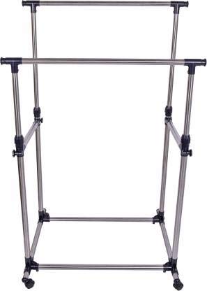 NC® Double Pole Telescopic Stainless Steel Adjustable Cloth Rack/Stand offers donot miss
