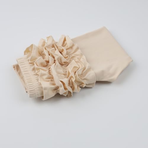Image of HOOLCHEAN Baby Toddler and Little Girls Ruffles Buttocks Leggings Solid Color Pants